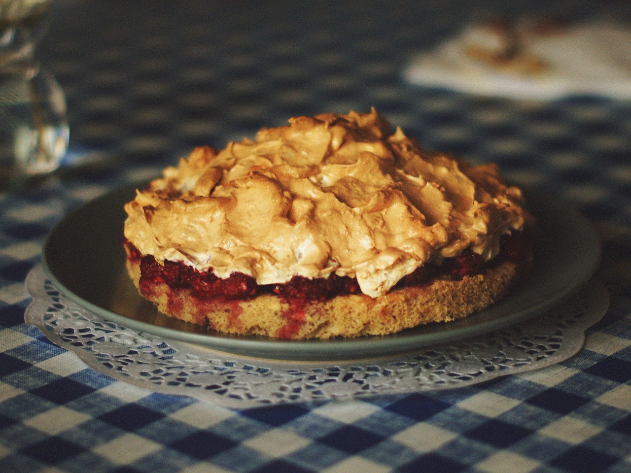 Berry Pie with Italian Meringue