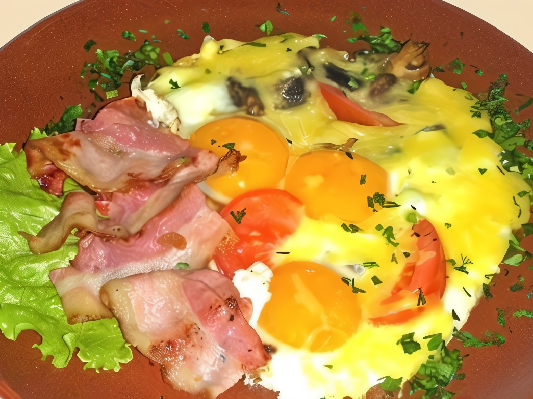 Vegetable Omelette Italian Style
