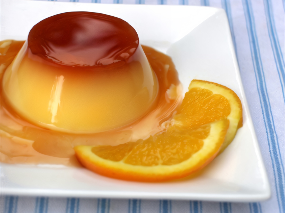 Egg and Orange Flan