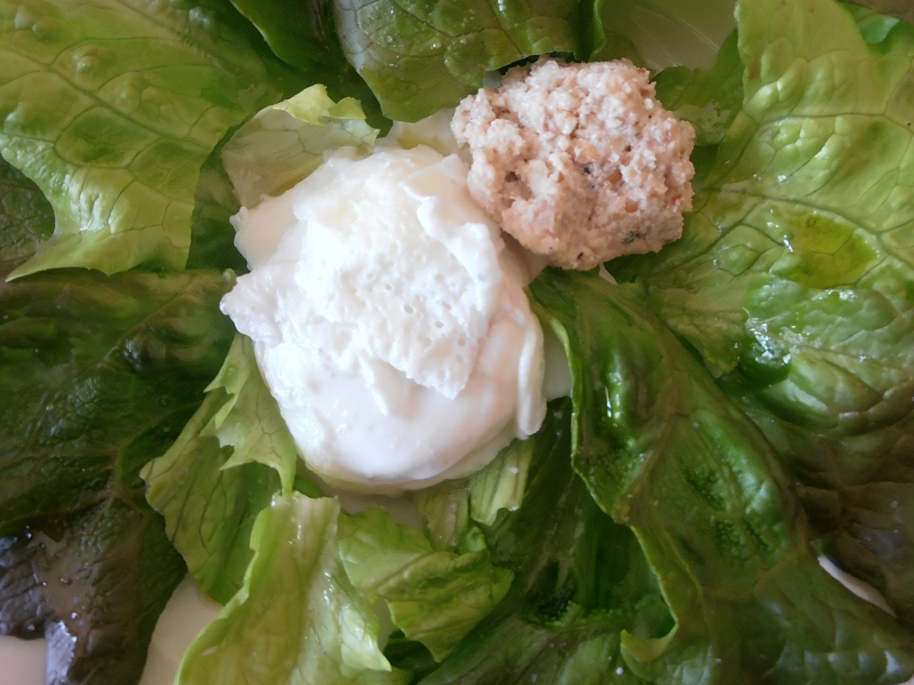 Poached Egg with Nut Sauce