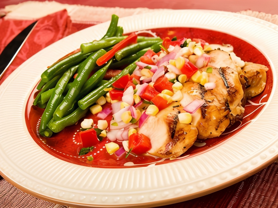 Grilled Turkey Scaloppine with Light Corn Salad