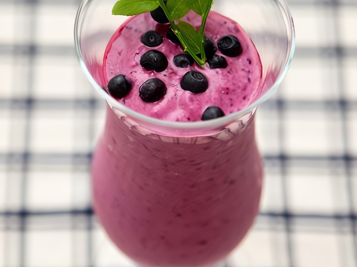 Yogurt with Fresh Blueberries and Lime