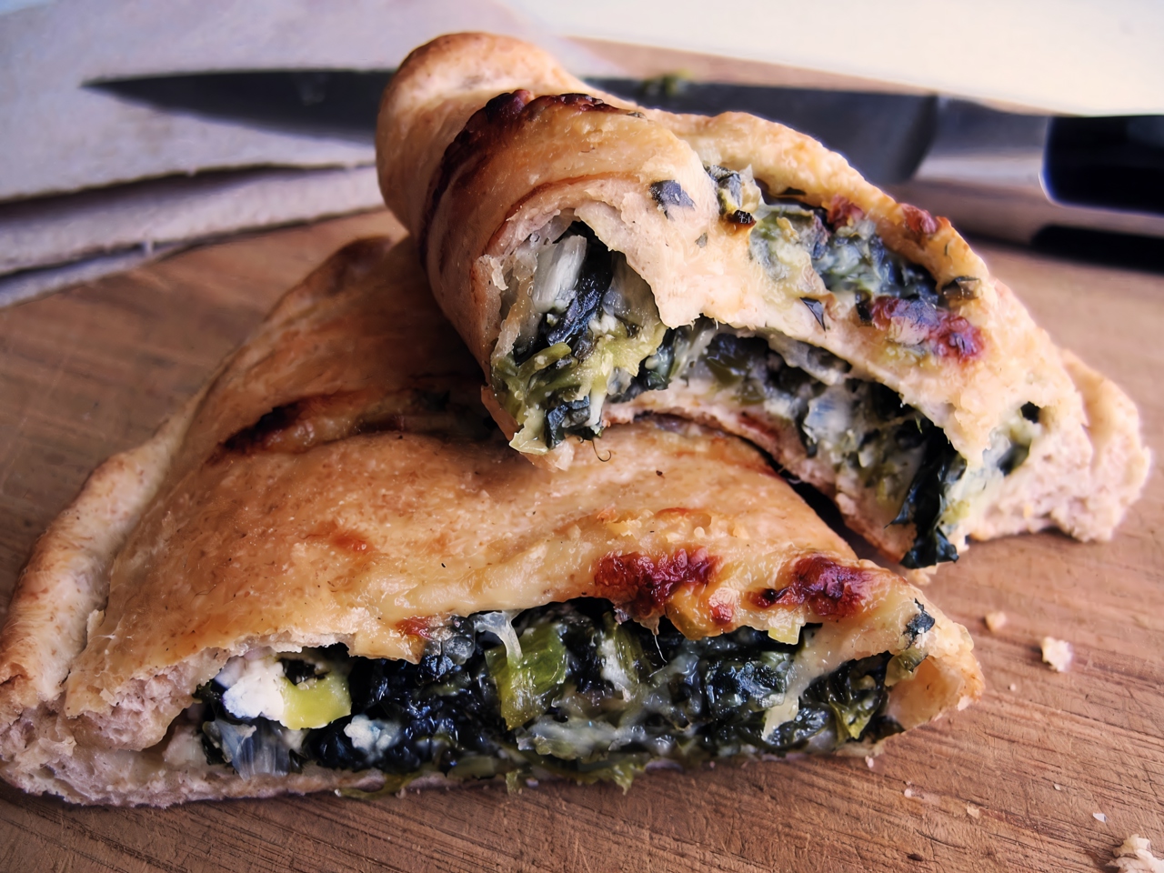 Calzone with Mint and Ricotta