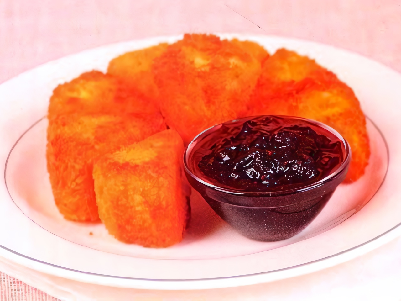 Camembert with Cranberry Sauce