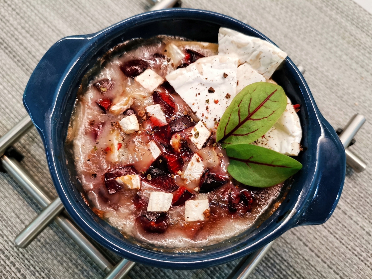 Baked Camembert with Cherries
