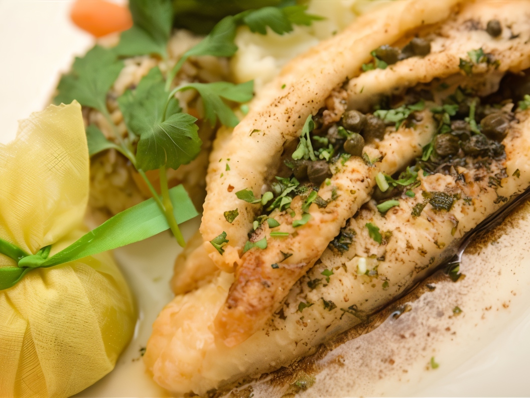 Flounder with Capers and Lemon Butter