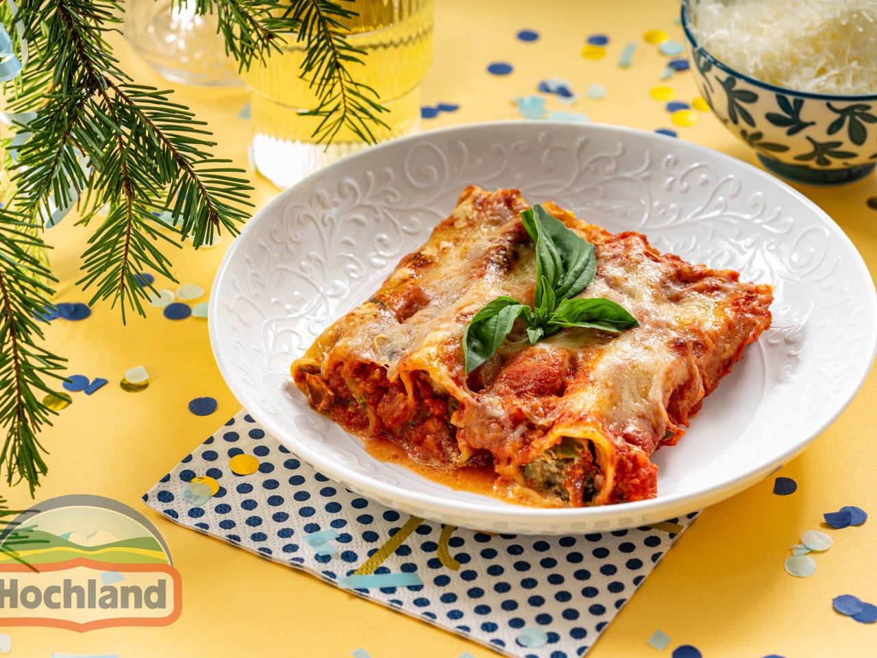 Cannelloni with Cream Cheese, Sun-Dried Tomatoes, and Olives