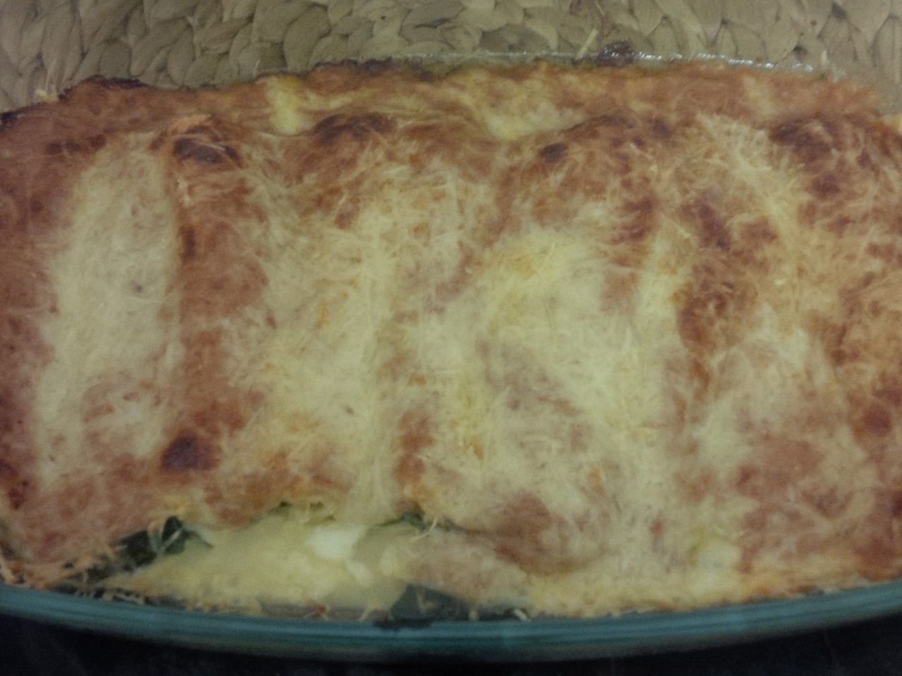 Cannelloni with Spinach and Mozzarella