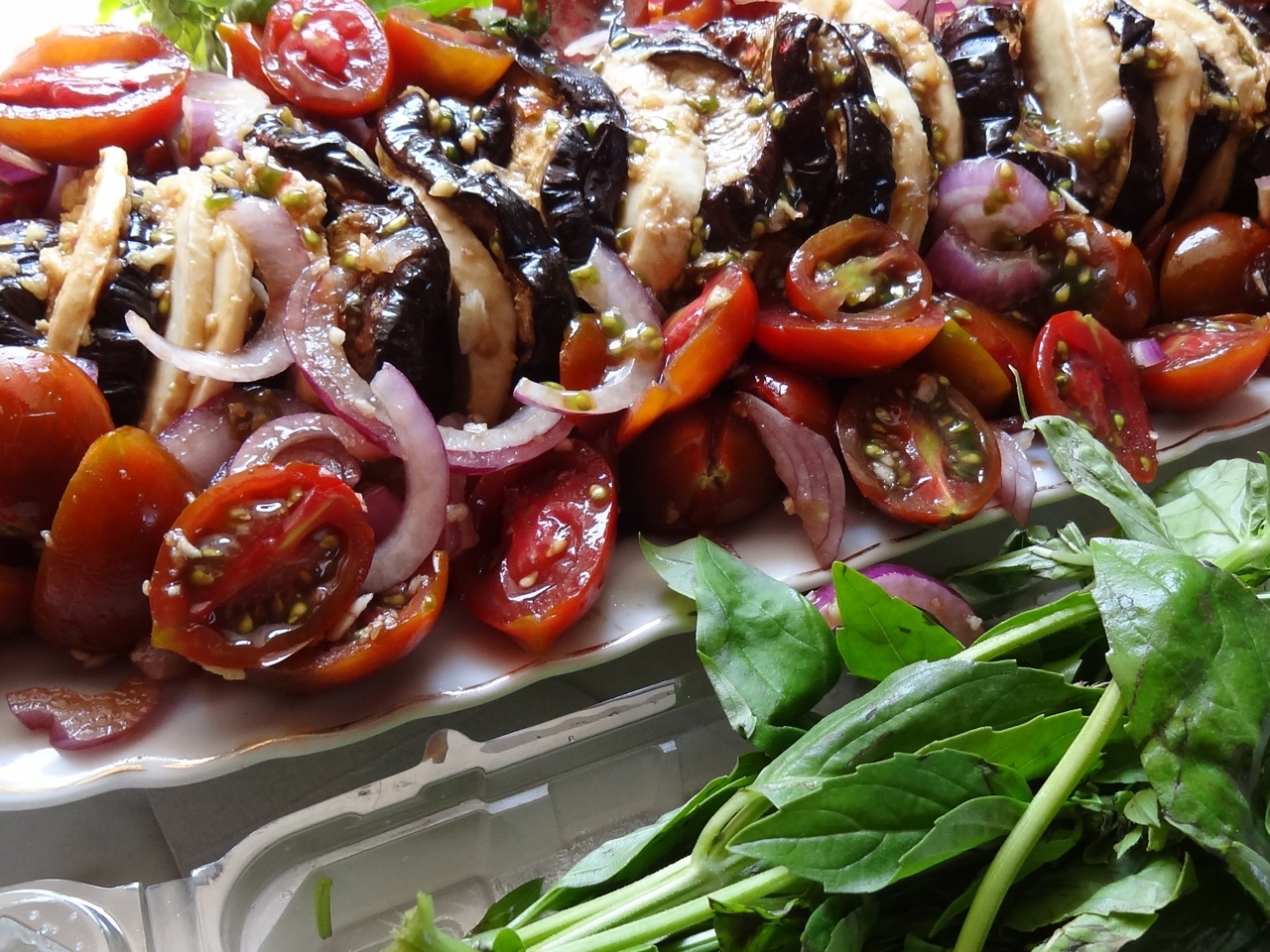 Caprese with Eggplants.