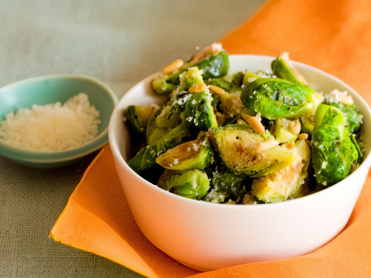 Brussels Sprouts with Celery in Cream Sauce