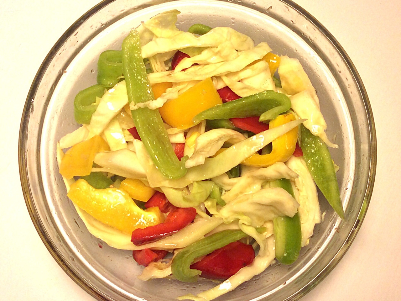 Cabbage Salad with Bell Peppers