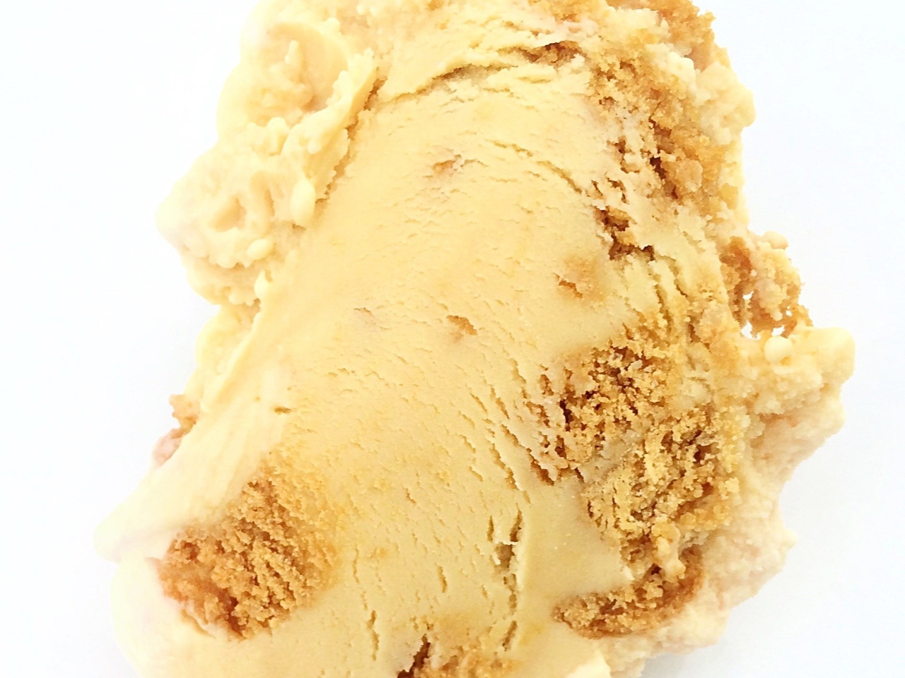 Caramel Ice Cream with Biscoff Cookies