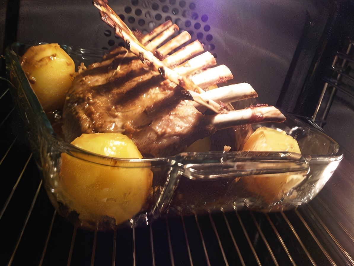 Rack of Lamb with Potatoes