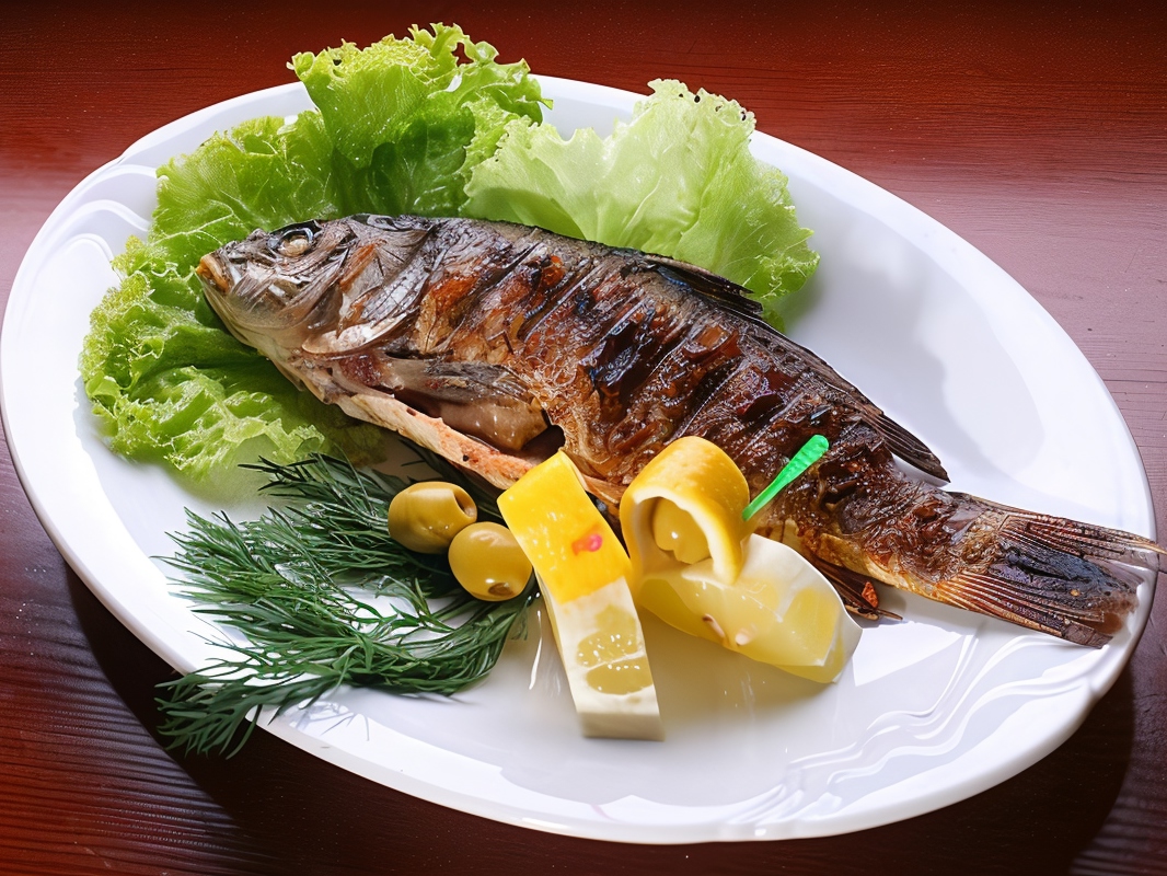Carp Baked with Ginger and Sour Cream