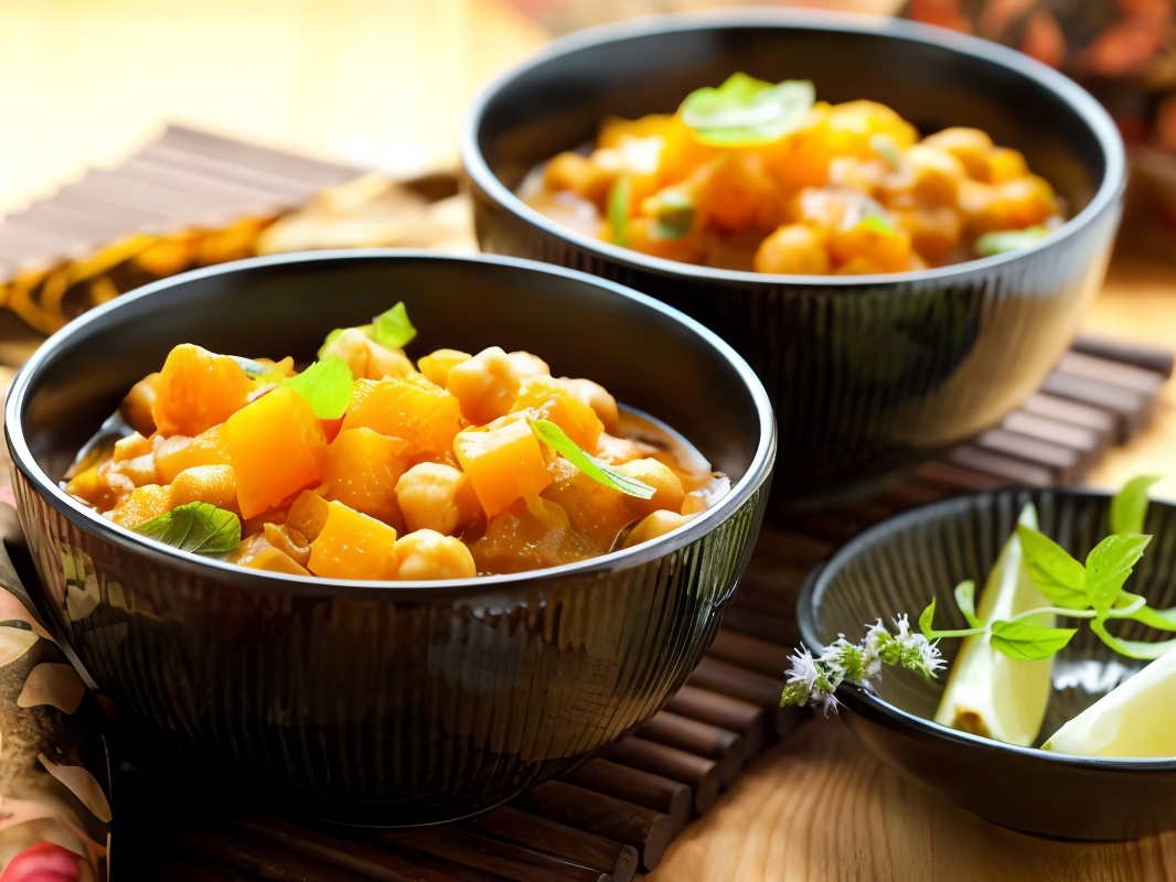 Curry with Apples and Chickpeas
