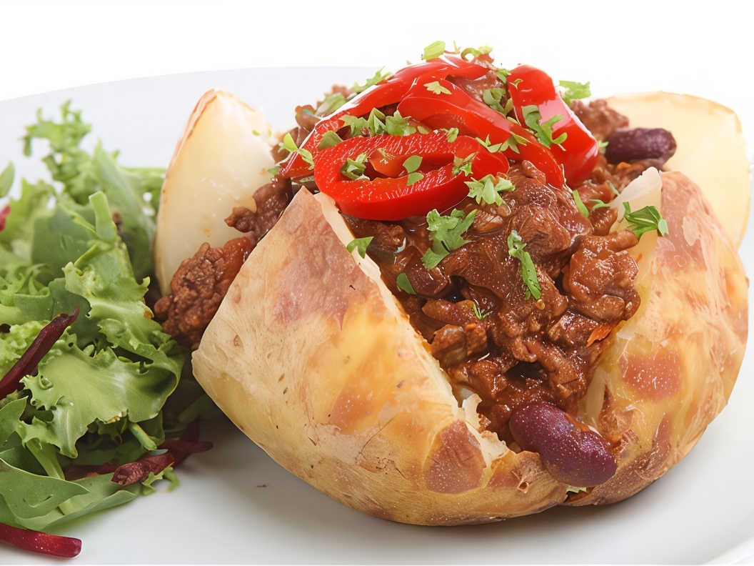 Potatoes Stuffed with Meat and Herbs
