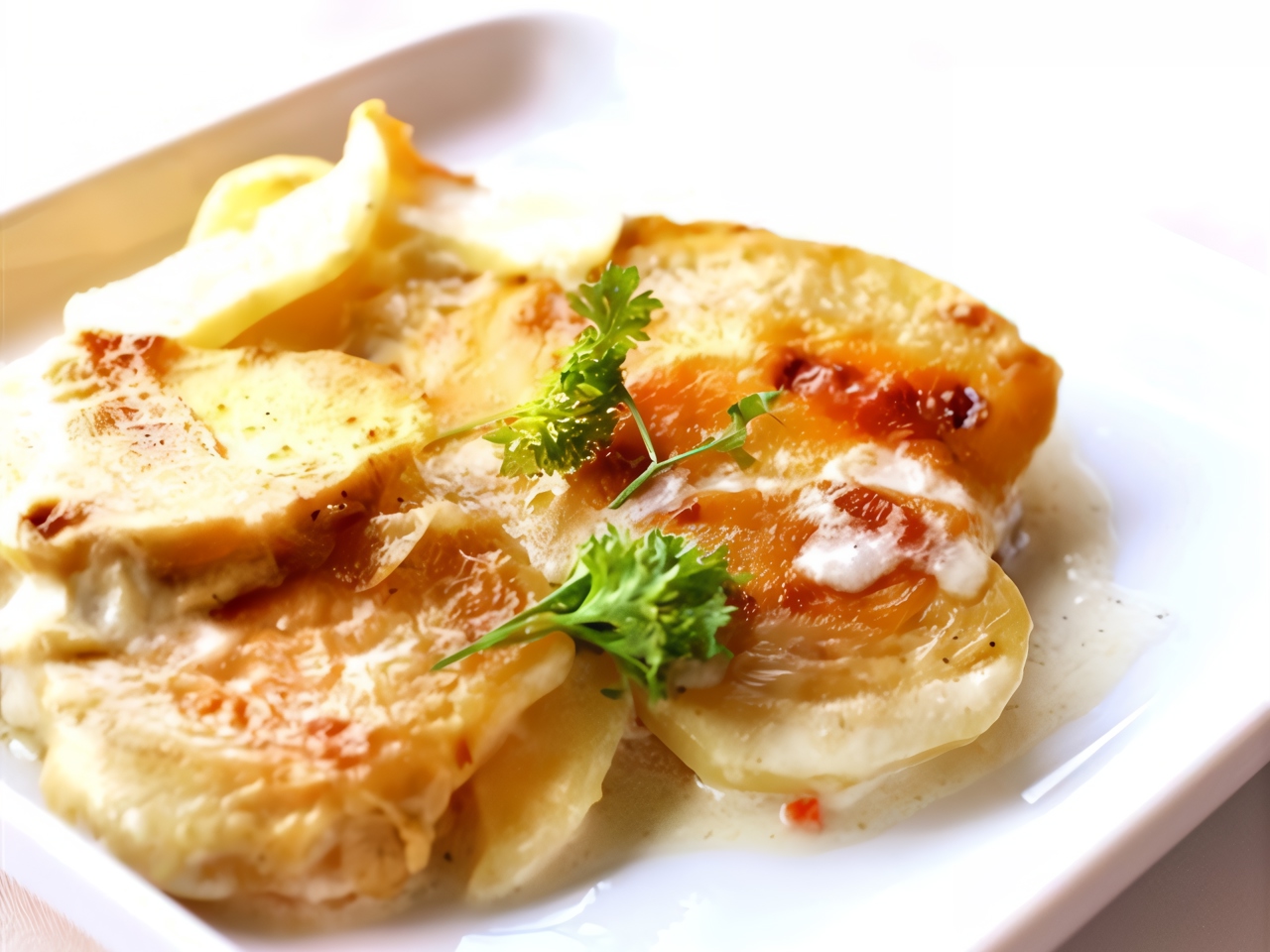 Potatoes with Onions and Cream