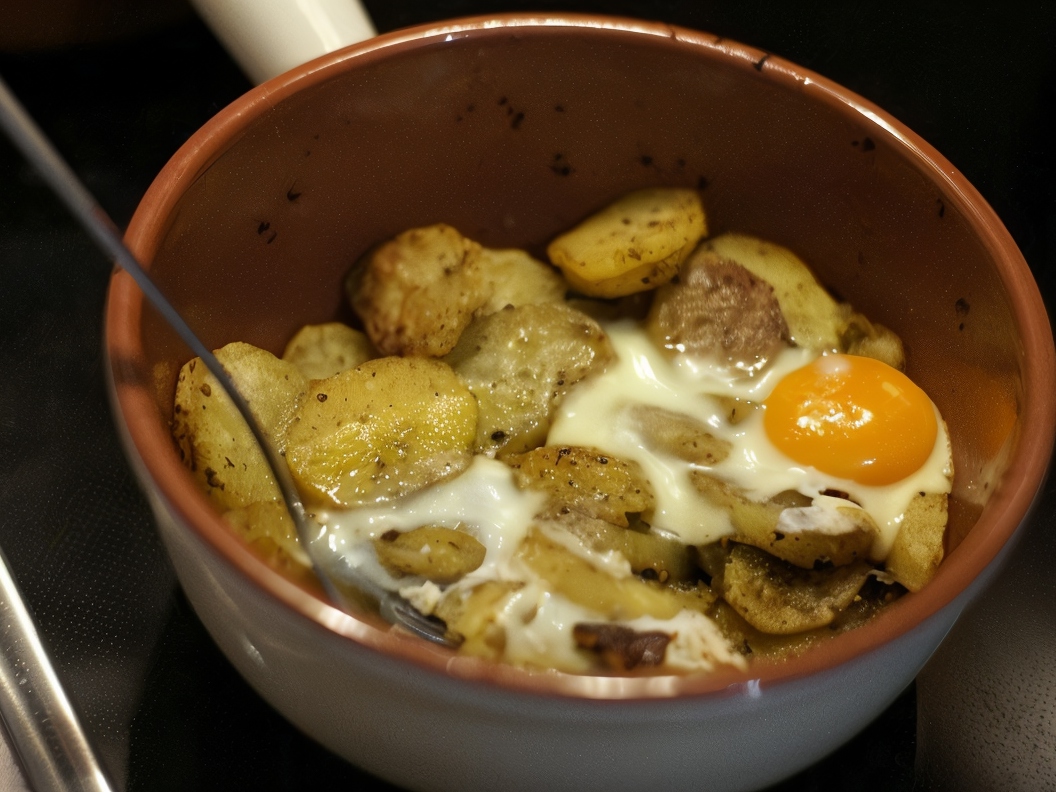 Oven-Baked Potatoes with Egg
