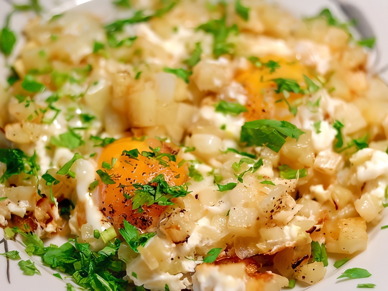 Fried Potatoes with Egg