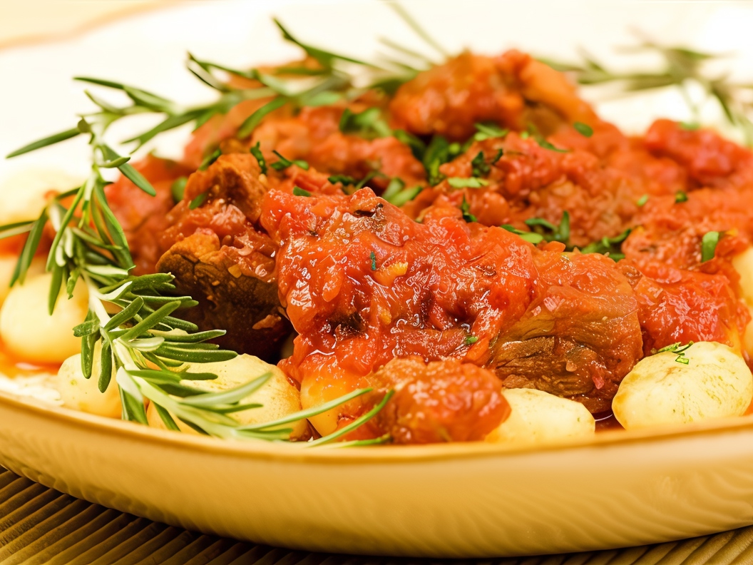 Potato Gnocchi with Tomato and Basil Sauce