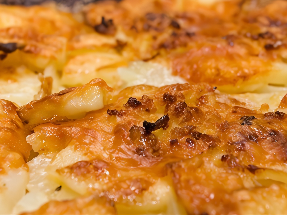 Potato Gratin with Horseradish and Parmesan