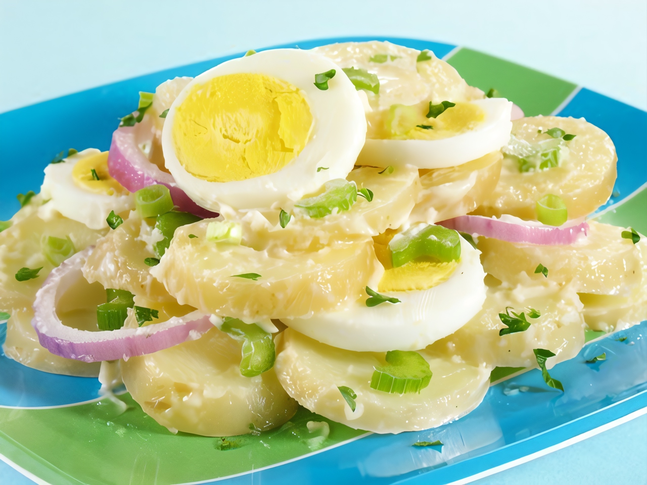 Potato Salad with Greens and Creamy Dressing