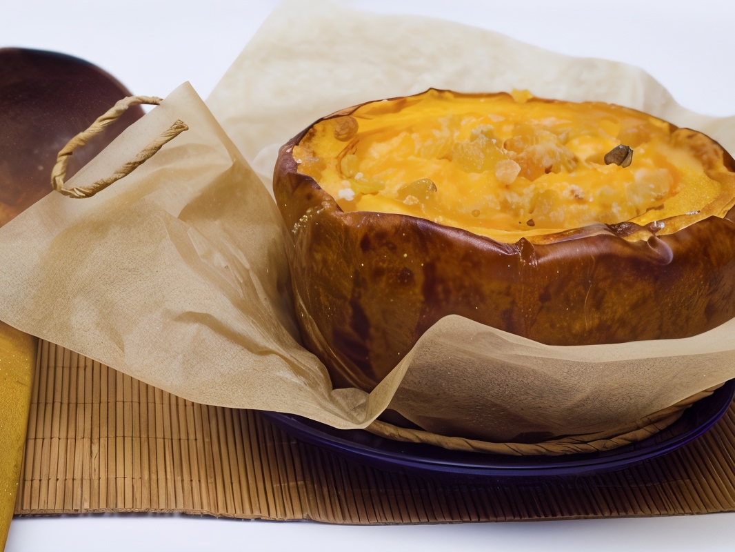 Guryev Porridge Baked in Pumpkin