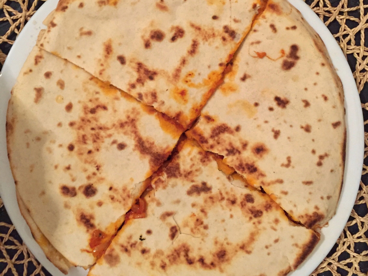 Chicken and Cheddar Quesadilla