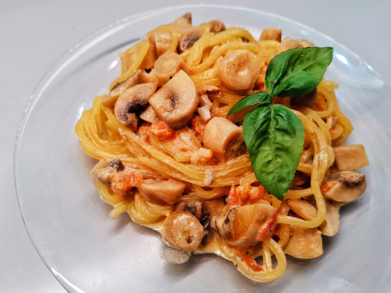 Keto Spaghetti with Mushrooms