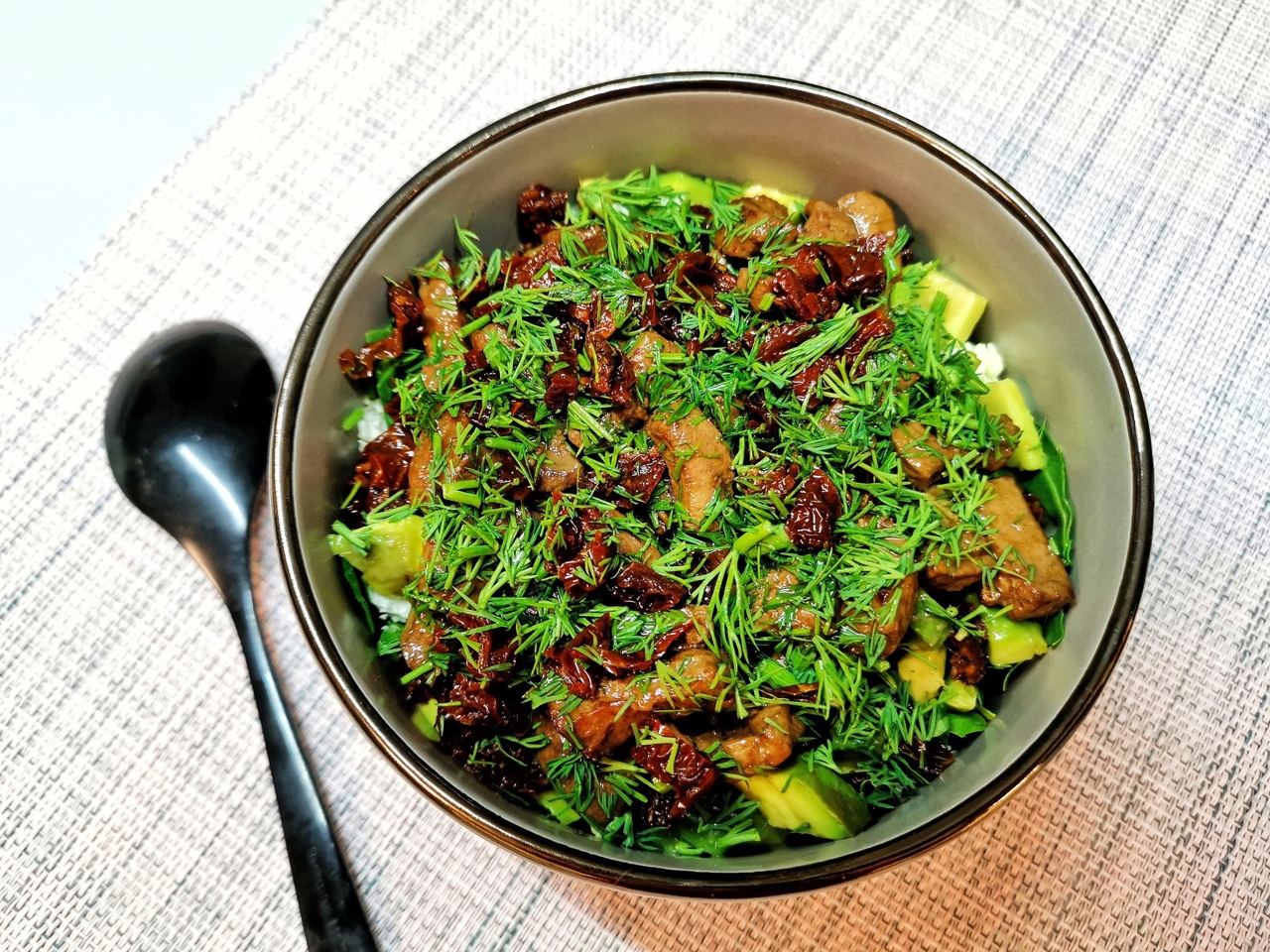 Keto Salad with Veal Liver