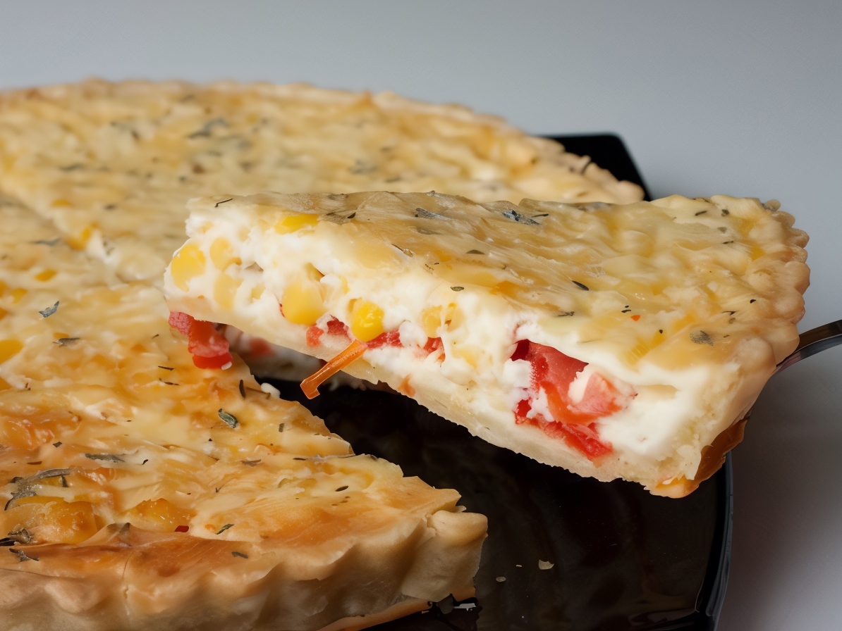 Corn and Tomato Quiche