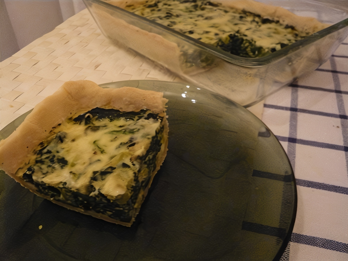 Quiche with Spinach and Zucchini