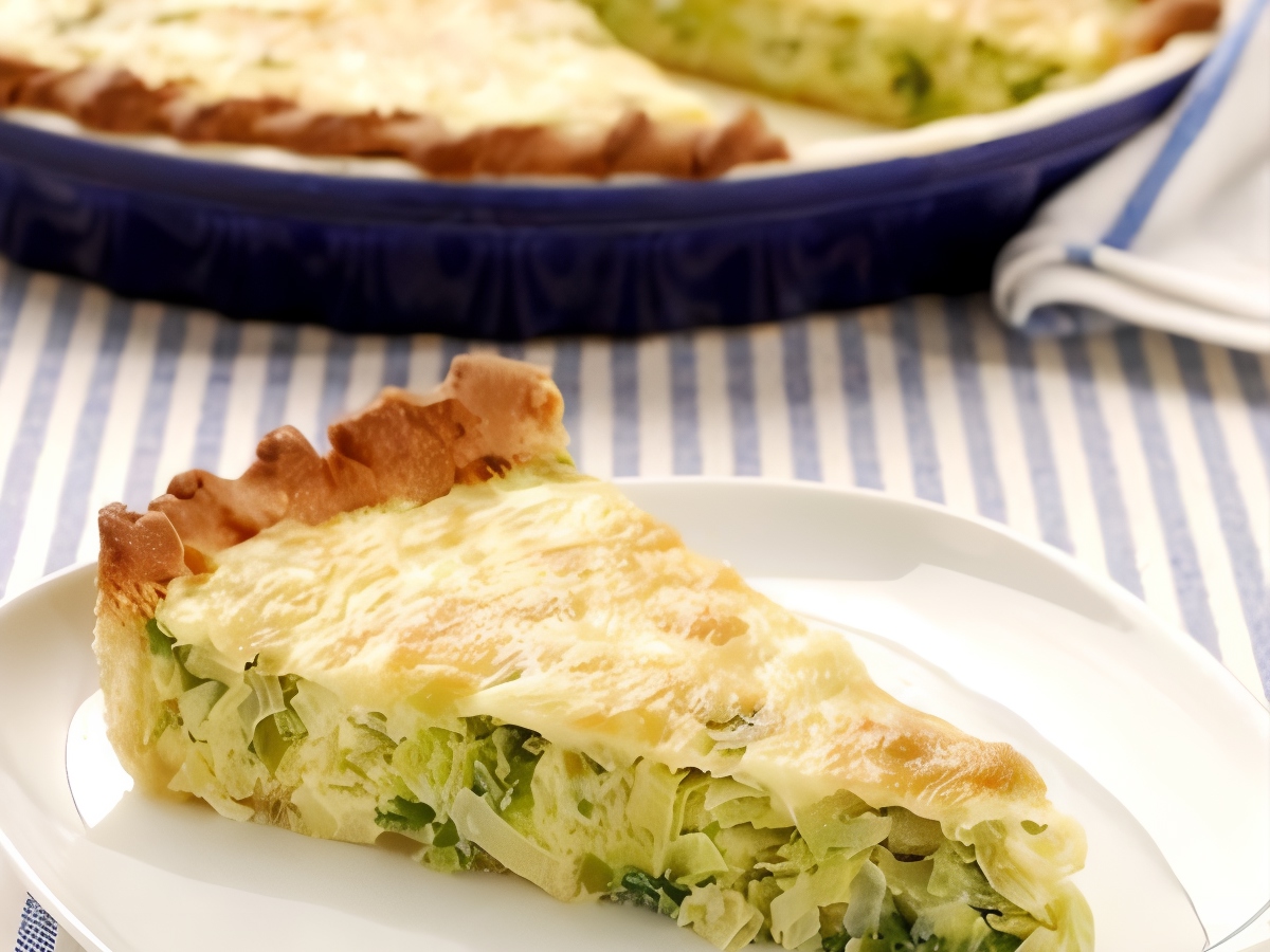 Quiche with Asparagus, Leeks, and Gruyère