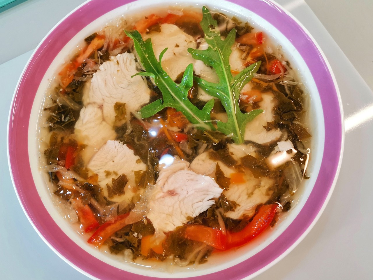 Sour Cabbage Soup with Chicken and Turkey