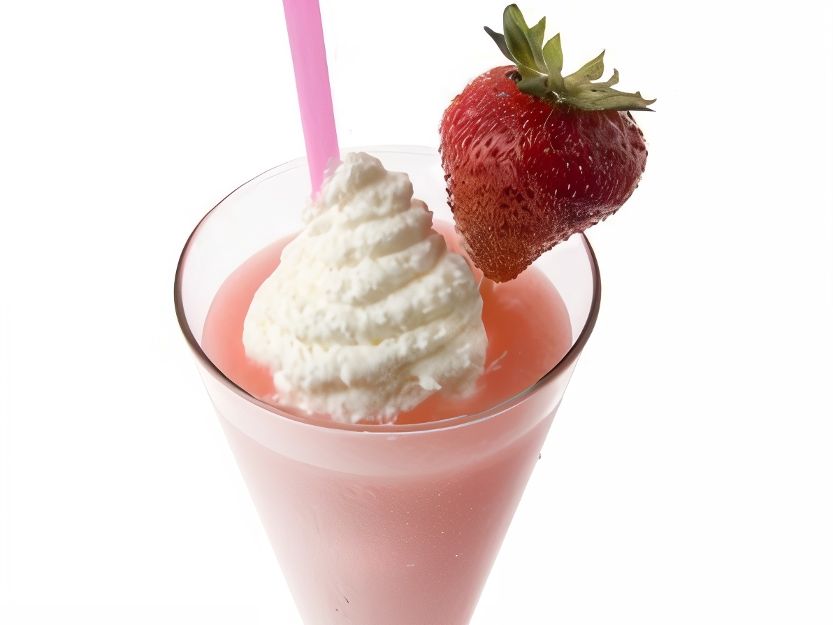Strawberry Soda with Ice Cream