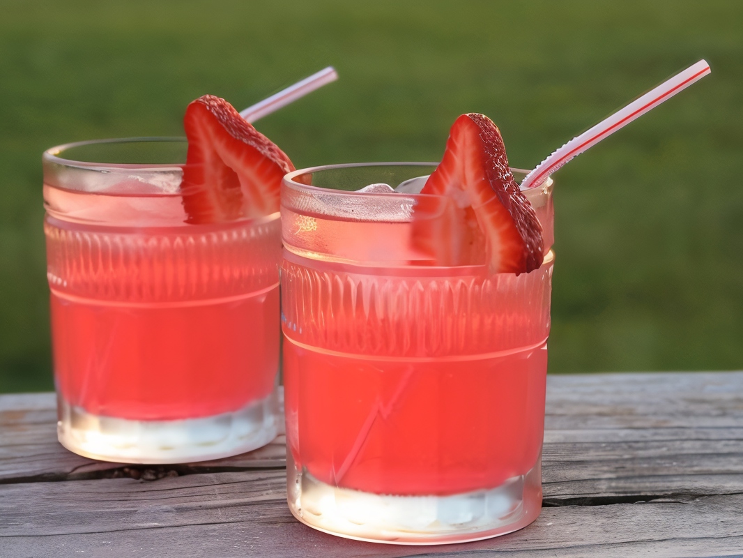 Strawberry Lemonade with Red Tea