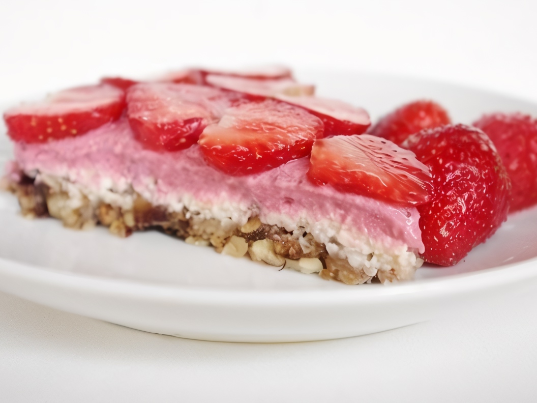 Strawberry Cake Without Flour, Without Sugar, No Baking