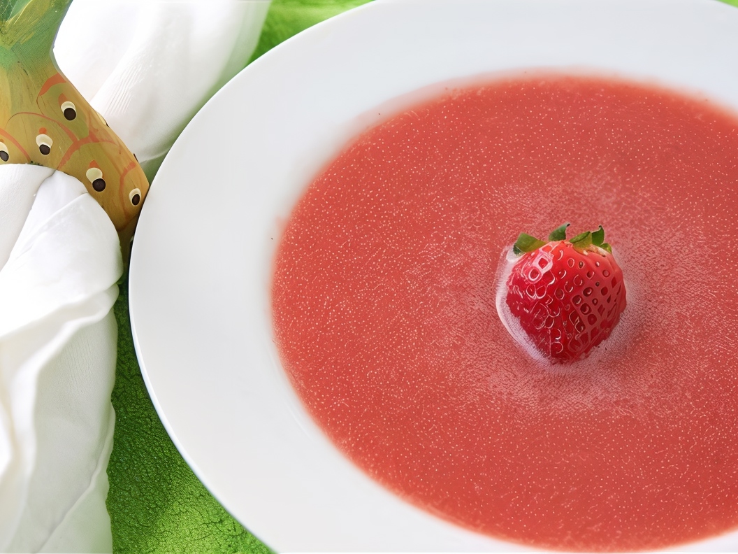 Strawberry Soup with Fresh Mint
