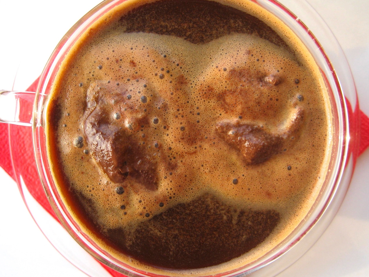 Coffee Glacé with Chocolate Sorbet