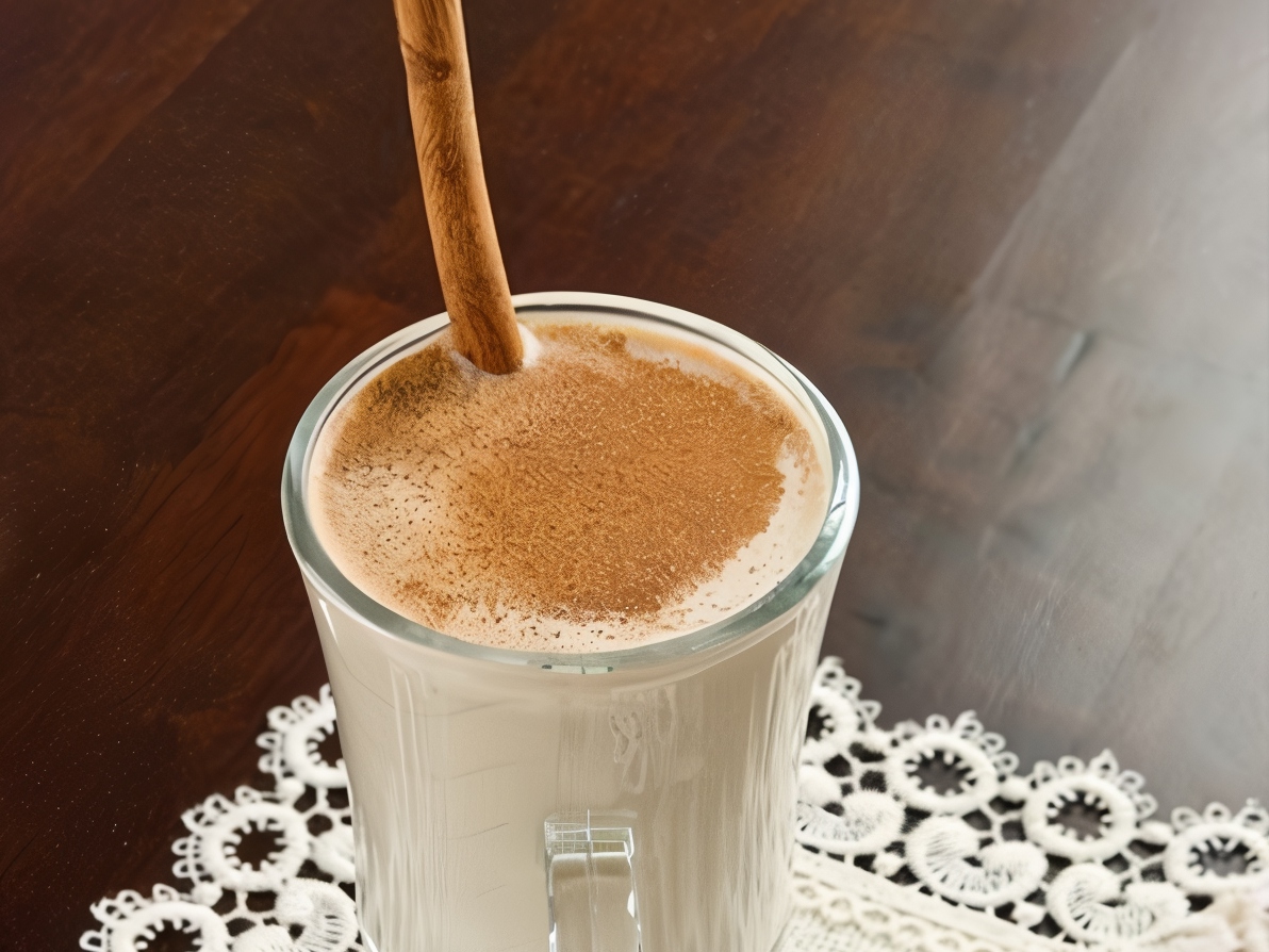 Coffee-Banana Smoothie with Cinnamon
