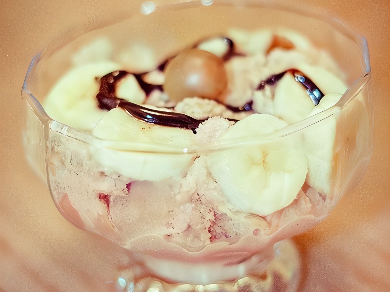 Coffee-Vanilla Ice Cream with Toffee