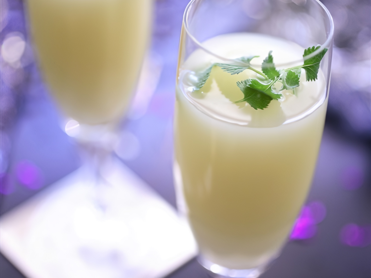 Gin and Creme de Menthe Cocktail