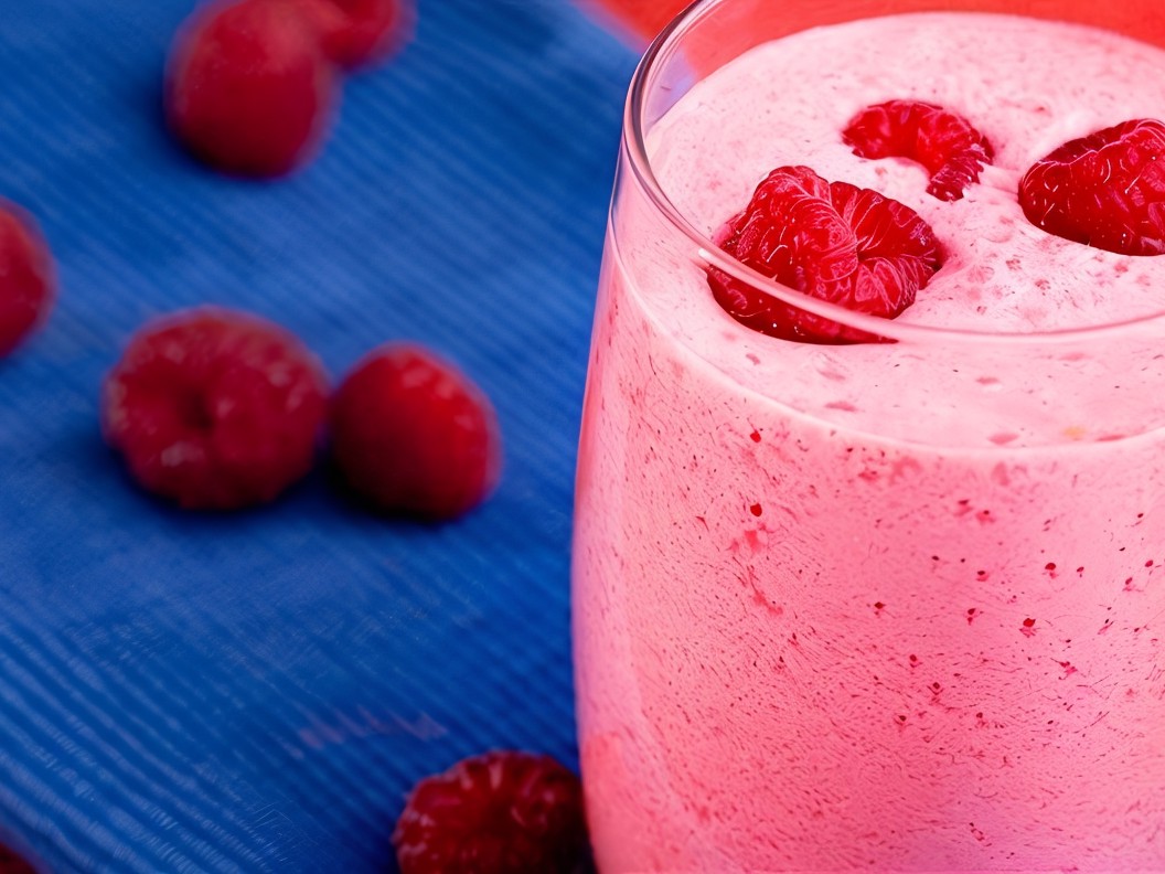 Raspberry Kefir Cocktail