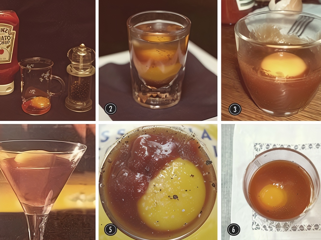 Jeeves Cocktail with Egg Yolk and Vinegar