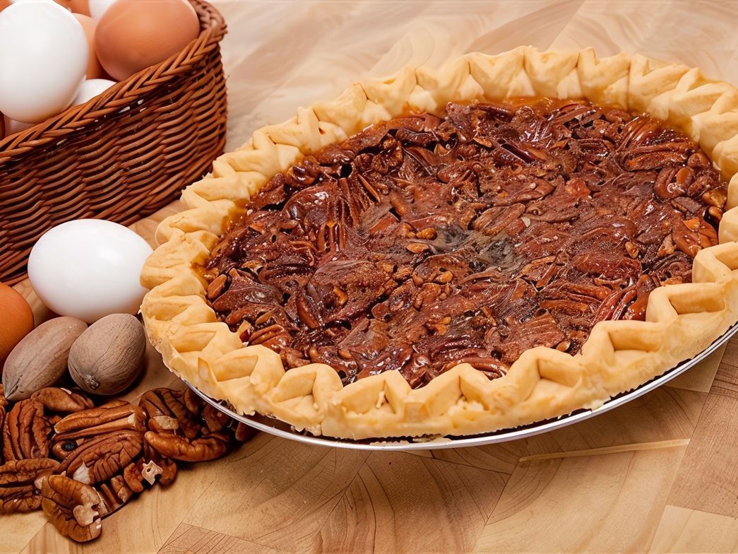 Brown Pie with Pecan Nuts