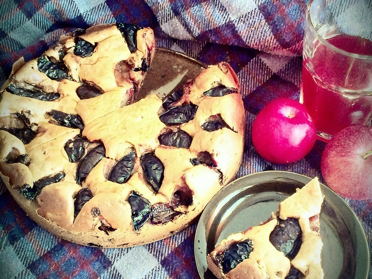 Cinnamon Plum Pie