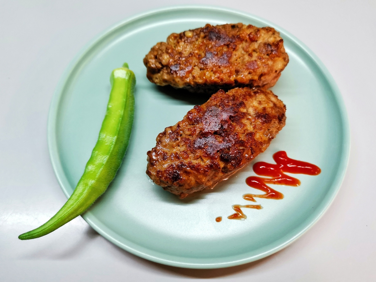 Beef Patties with Gorgonzola Cheese