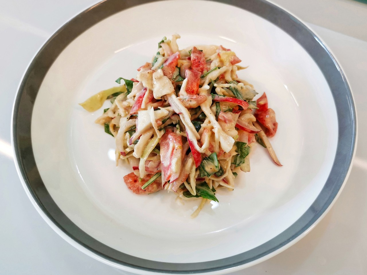 Coleslaw with Avocado Dressing