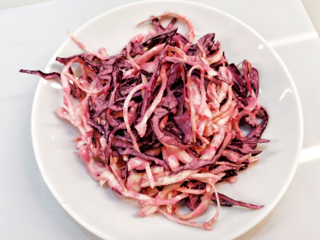 Coleslaw with Beet Dressing