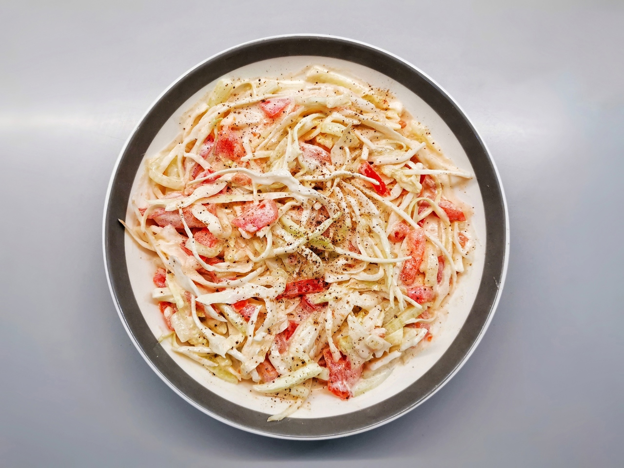 Coleslaw with Fresh Vegetables